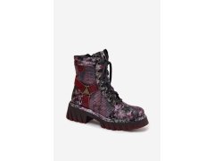Šněrovací kotníkové boty na platformě model 219394 step in style