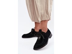 Dámské barefoot polobotky z přírodní semiše d&a cr62-3460 černé