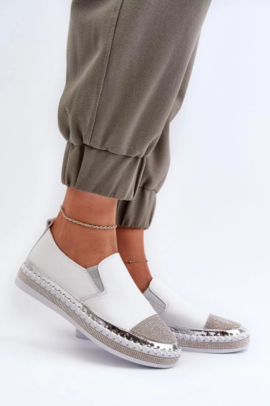 Polobotky lr370 bílé - step in style - Dámské boty polobotky