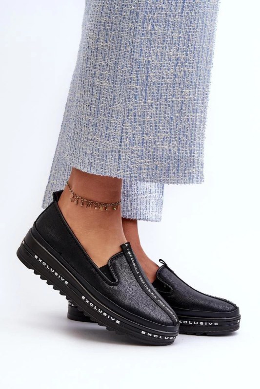 Polobotky lr260 černo-bílé - step in style - Dámské boty polobotky