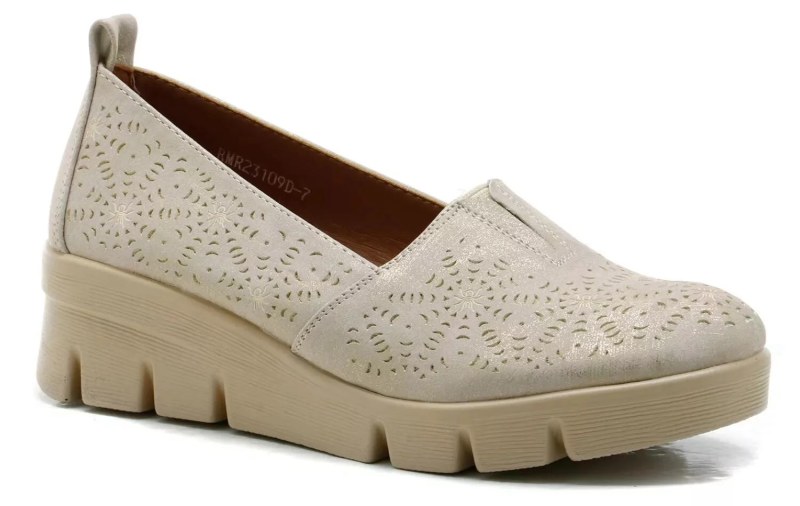 Dámské polobotky rmr23109d-7 zlaté - Jezzi