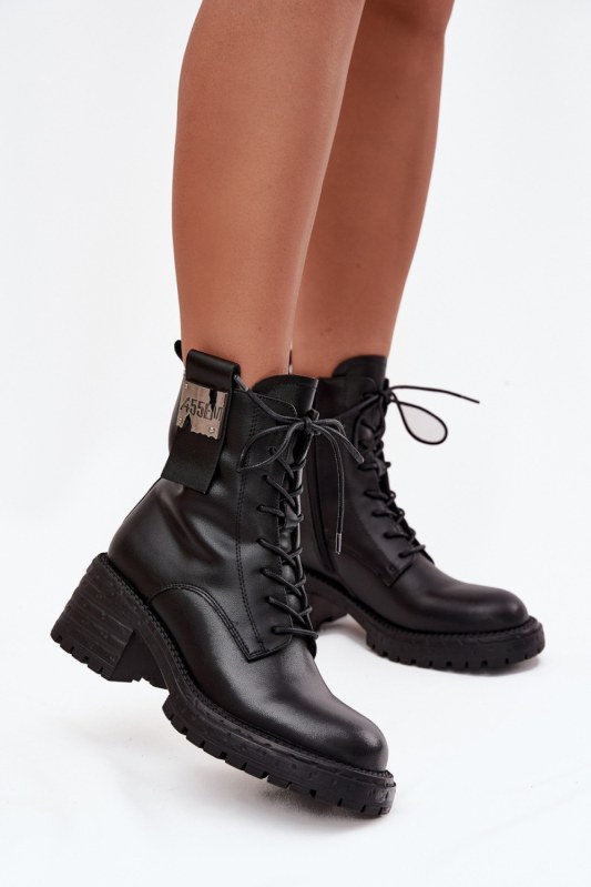 Šněrovací kotníkové boty model 219112 step in style