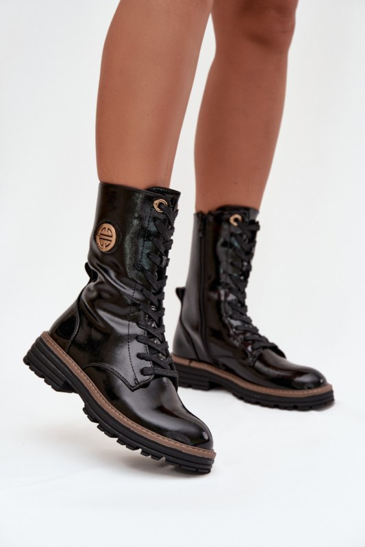 Šněrovací kotníkové boty model 222519 step in style