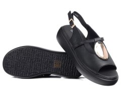 Dámské sandály na platformě gr51-603 černá - S.Barski