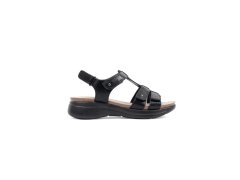 Stylové černé dámské sandály platforma 7263976