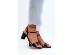 Sandály na podpatku model 197084 step in style