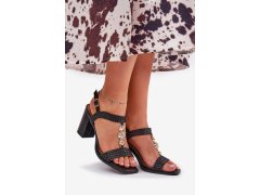 Sandály na podpatku model 209920 step in style