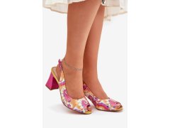 Sandály na podpatku model 210178 step in style