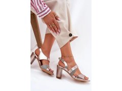 Sandály na podpatku model 212909 step in style