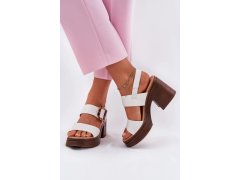 Sandály na podpatku model 213008 step in style