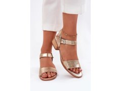 Sandály na podpatku model 213021 step in style