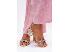 Sandály na podpatku model 213936 step in style