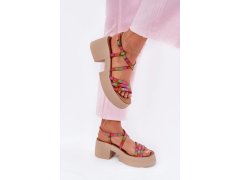 Sandály na podpatku model 215023 step in style