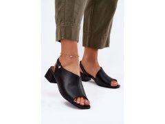 Sandály na podpatku model 215343 step in style