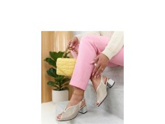 Sandály na podpatku model 226584 Solea