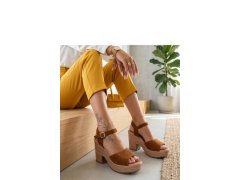 Sandály na podpatku model 229781 Solea