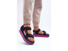 Dámské sandály na platformě lee cooper lcw-24-05-2753l Černé 7667211