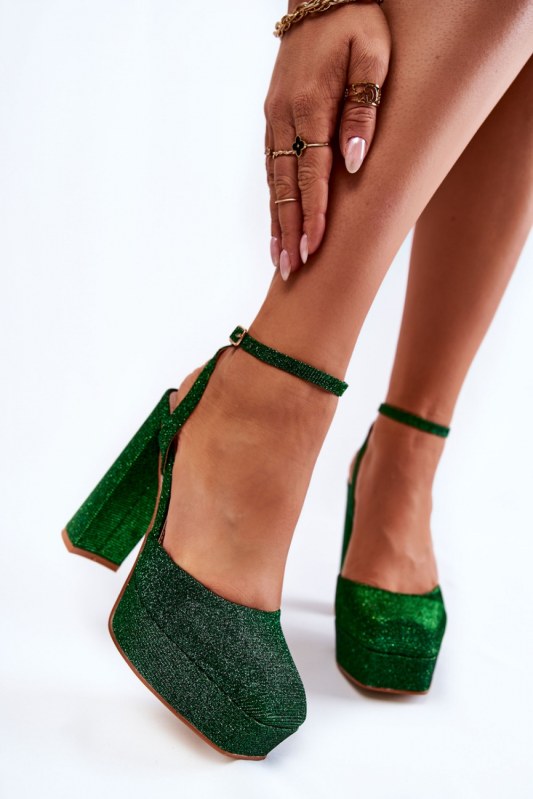 Sandály na podpatku model 173738 step in style