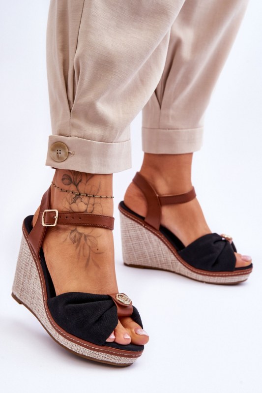 Bota na klínech model 179838 step in style - Dámské boty sandály