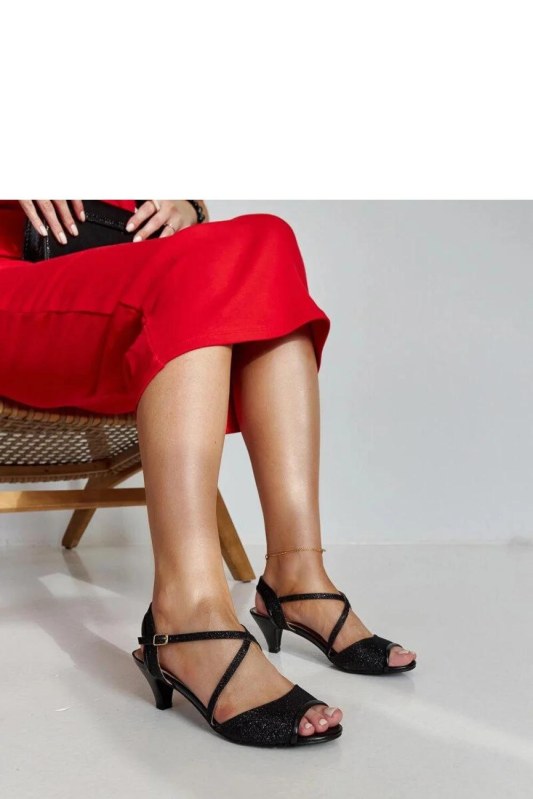 Sandály na podpatku model 207503 Solea - Dámské boty sandály