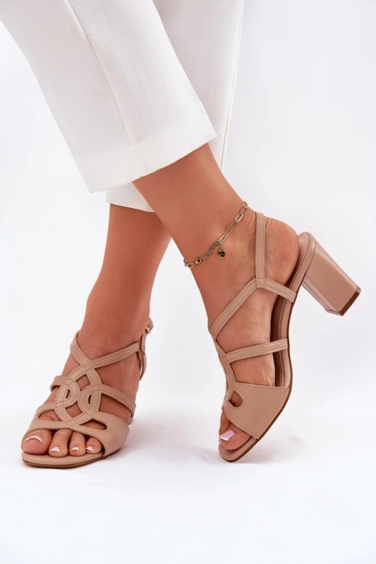 Sandály na podpatku model 212835 step in style