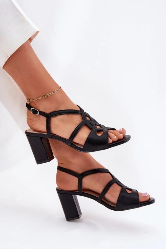 Sandály na podpatku model 212836 step in style
