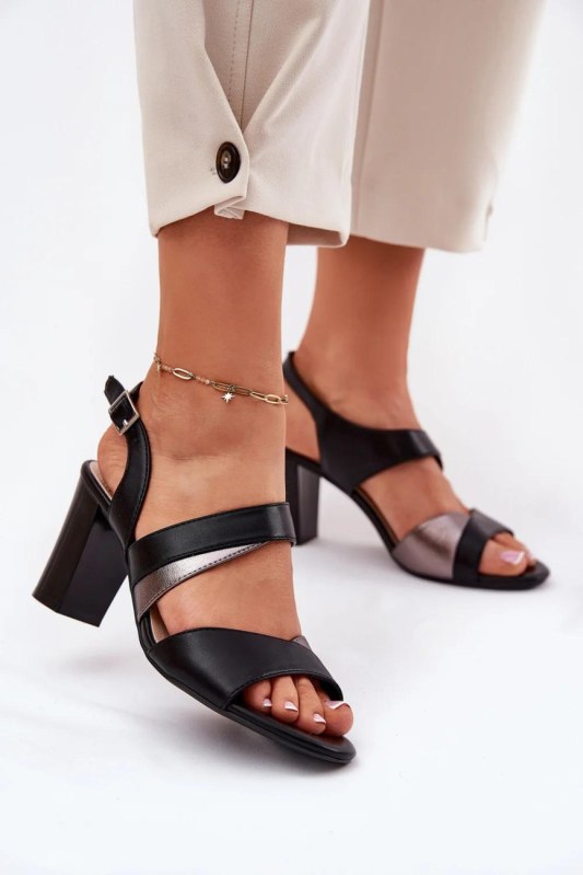Sandály na podpatku model 212908 step in style