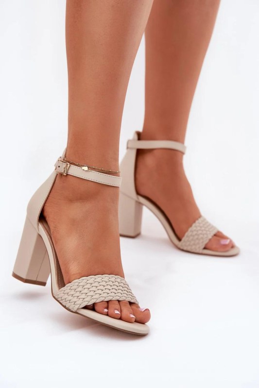 Sandály na podpatku model 213925 step in style