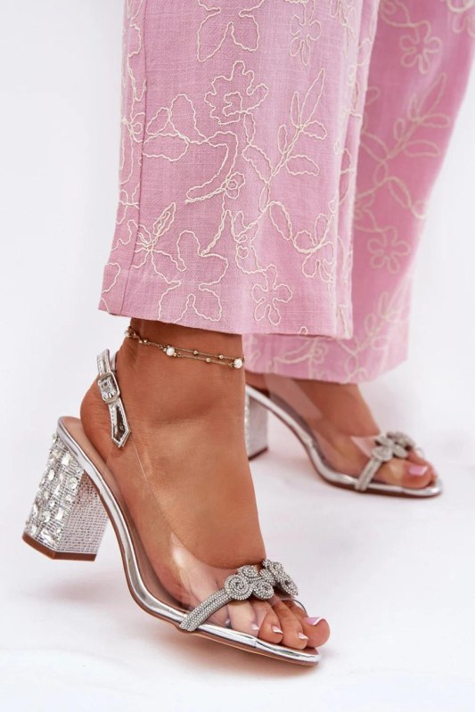 Sandály na podpatku model 213937 step in style - Dámské boty sandály