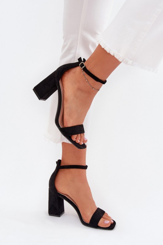 Sandály na podpatku model 215703 step in style - Dámské boty sandály