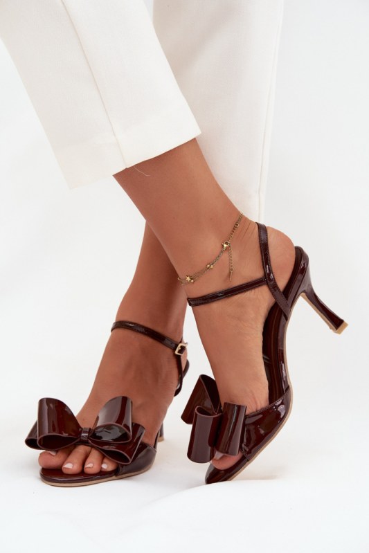 Sandály na podpatku model 222271 step in style