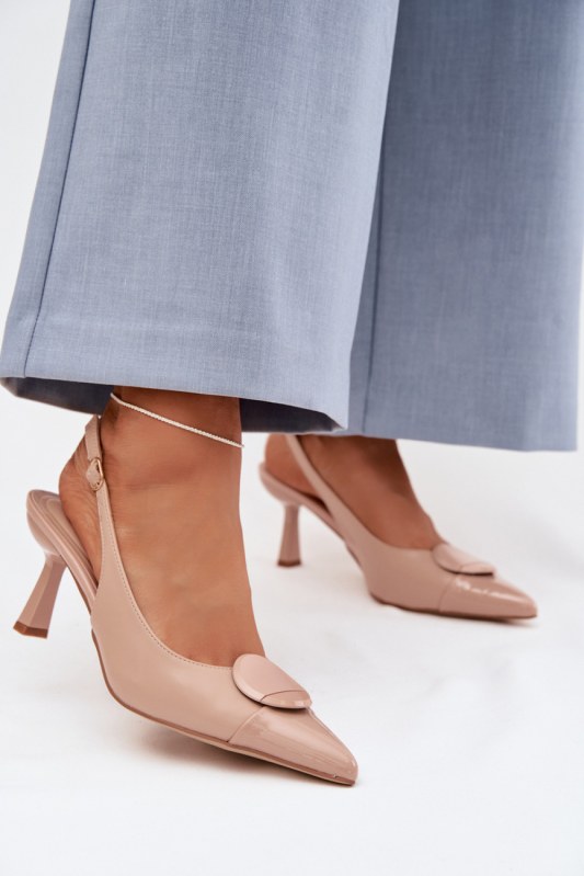 Sandály na podpatku model 225220 step in style