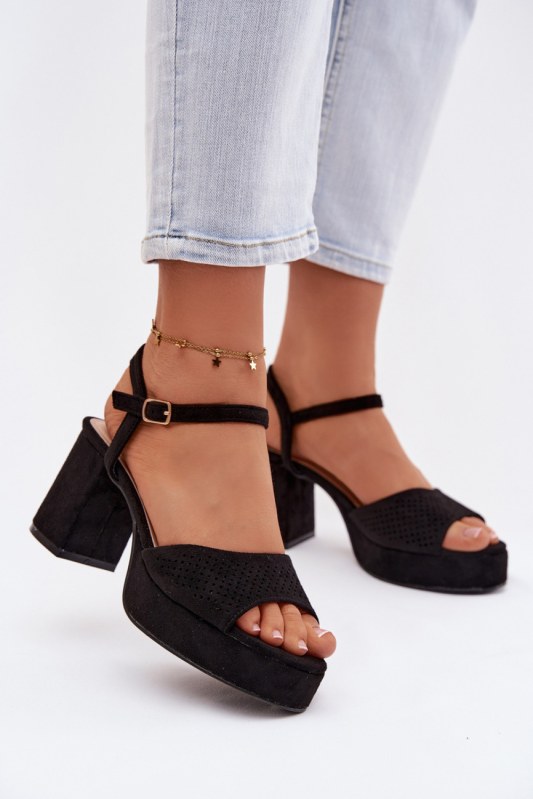Sandály na podpatku model 226333 step in style