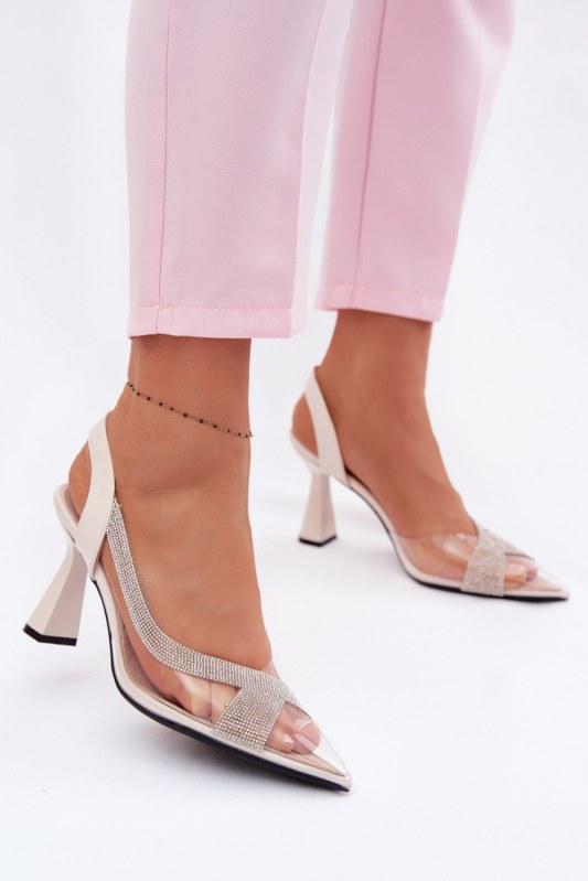 Sandály na podpatku model 226503 step in style