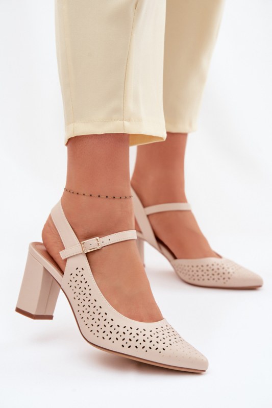 Sandály na podpatku model 226504 step in style