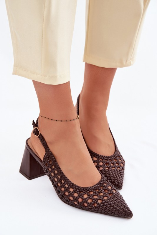 Sandály na podpatku model 226505 step in style