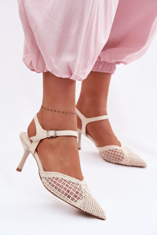 Sandály na podpatku model 226509 step in style