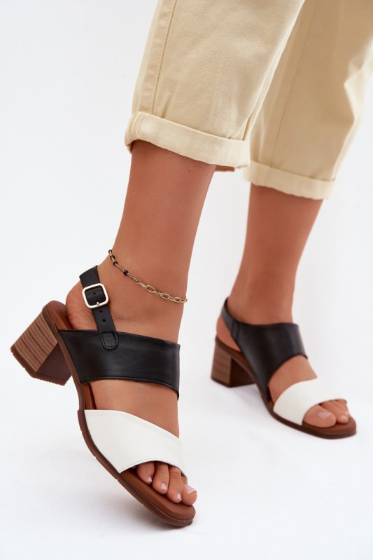 Sandály na podpatku model 227912 step in style