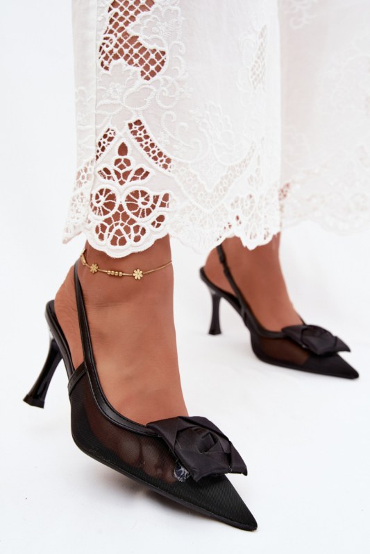 Sandály na podpatku model 228779 step in style