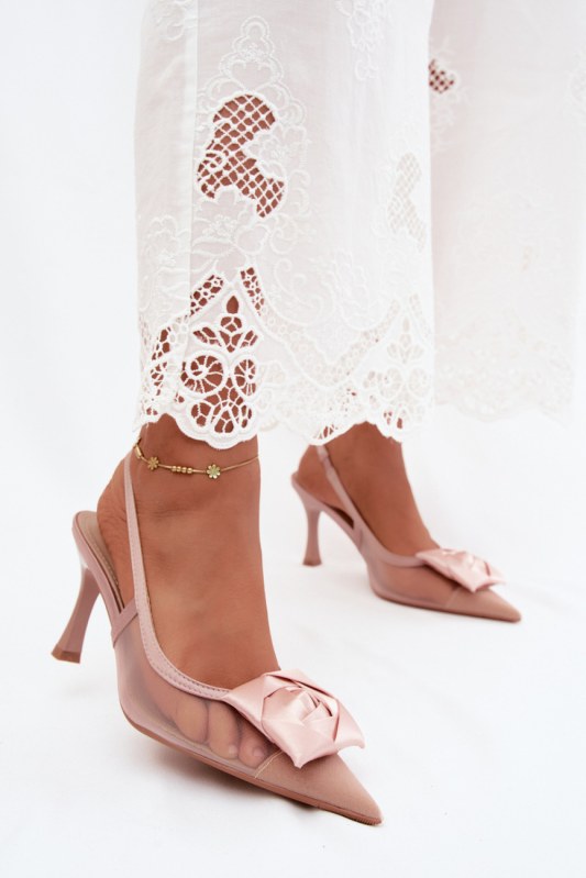 Sandály na podpatku model 228780 step in style