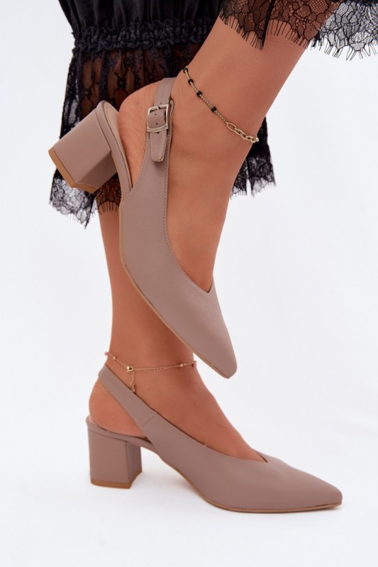 Sandály na podpatku model 229259 step in style
