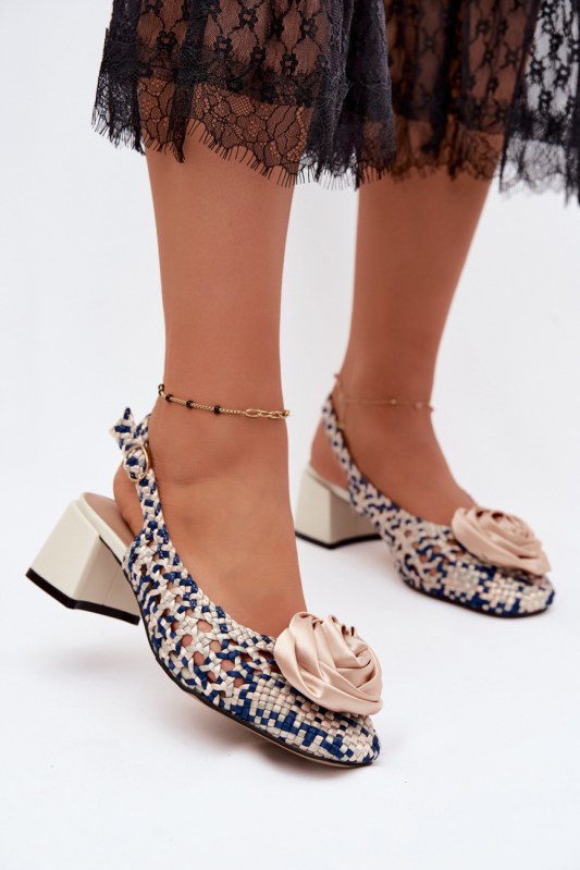 Sandály na podpatku model 229261 step in style