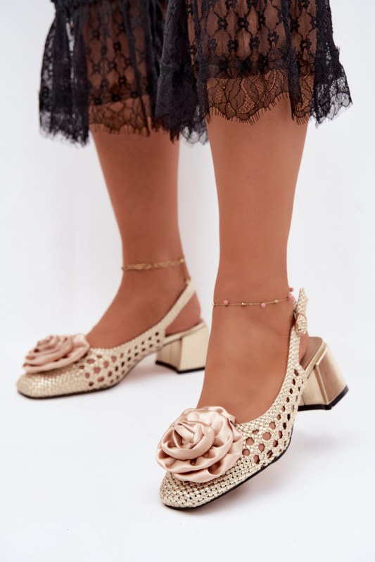 Sandály na podpatku model 229262 step in style