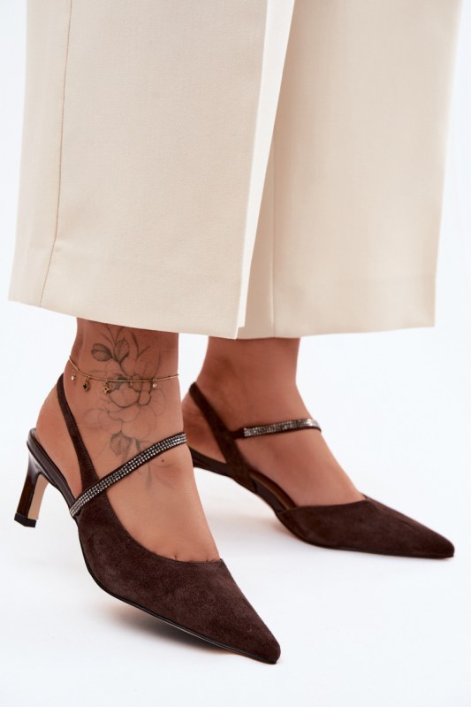 Sandály na podpatku model 229714 step in style