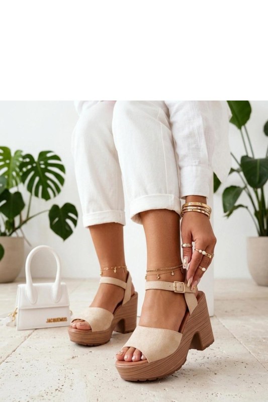 Sandály na podpatku model 229780 Solea