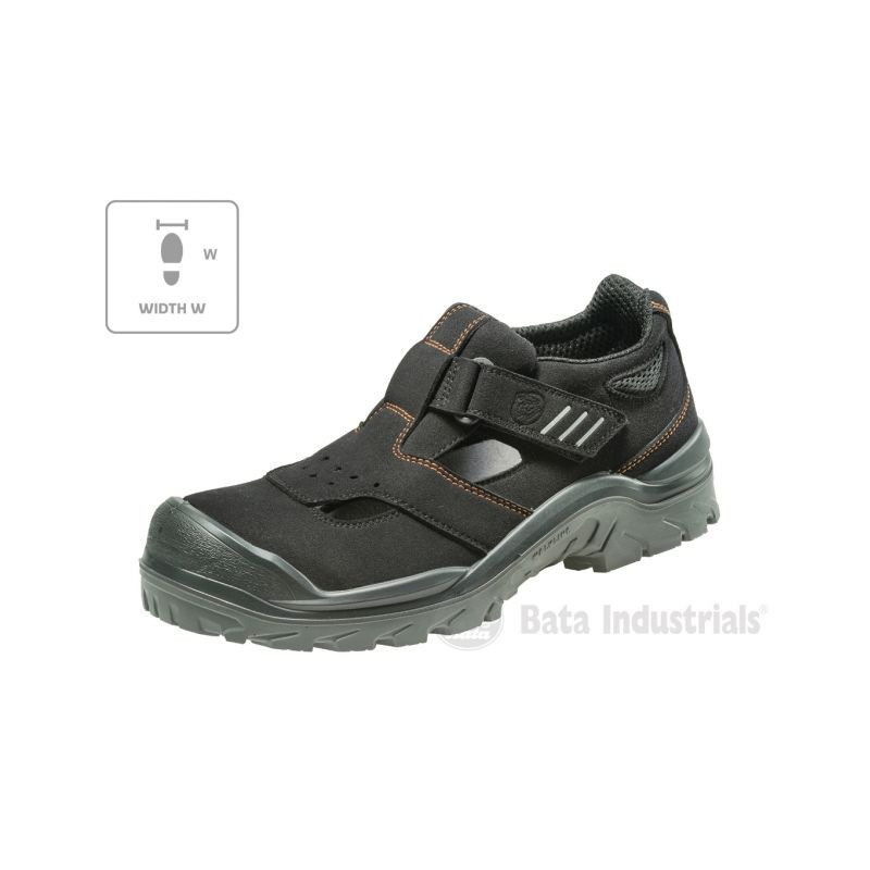 Černé sandály bata industrials act 151 u MLI-B09B1 - Dámské boty sandály