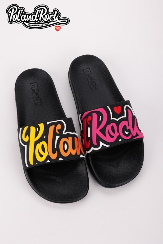 Sandály pol´and´rock festival x big star ss174508 Černé