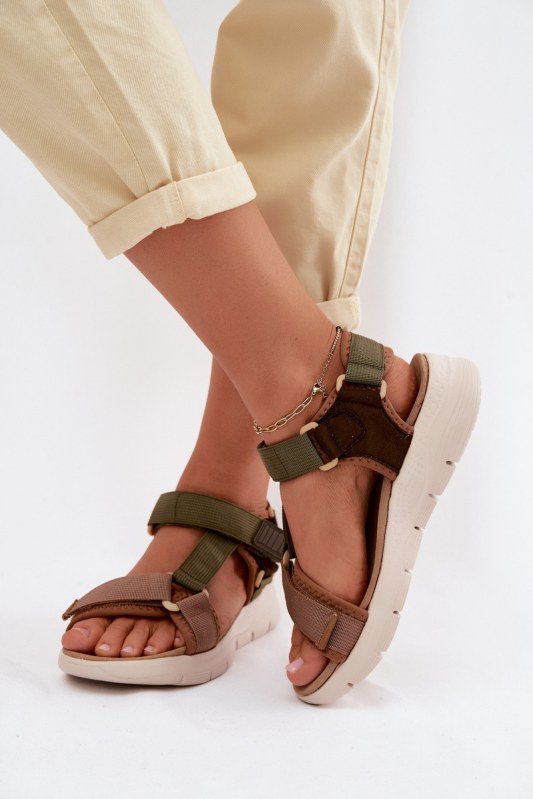 Sportovní dámské sandály artiker 58c1232 Zelené