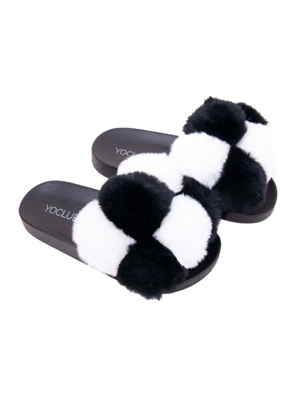 Yoclub dámské sandály slide ofl-0061k-3400 Black - Dámské boty sandály