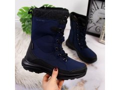 Dámské nepromokavé sněhové boty 210561b tmavě modrá - DK